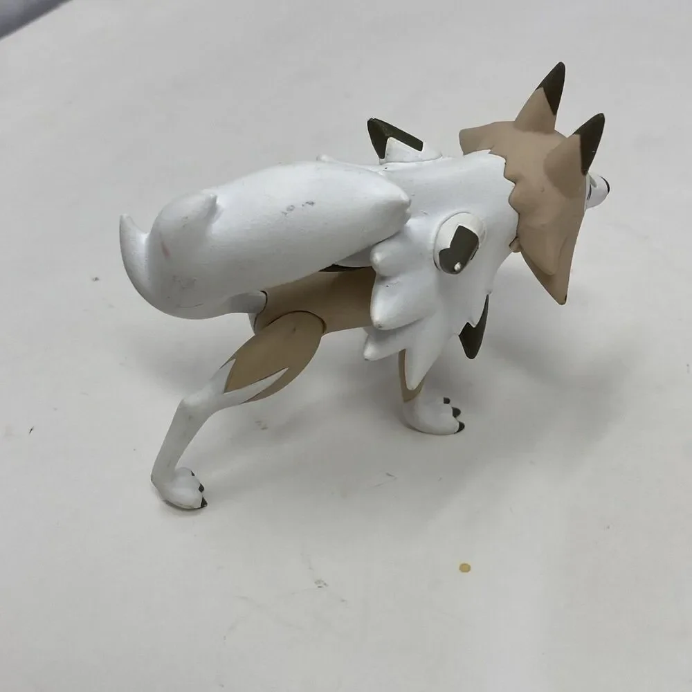 LOT OF 2: Pokemon Tankara Tomy Lycanroc Midnight & Midday Forms Nintendo Posable